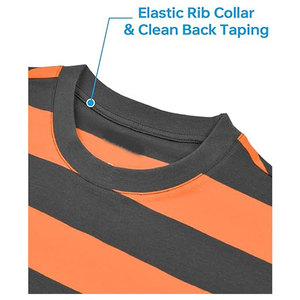 <b>Mens</b> Striped Shirt Short Sleeve T Shirts Casual Crewneck Cotton Tee Lightweight Summer <b>Pullover</b> Comfortable Everyday - Product Image 5