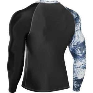 Maillot de compression personnalisé pour homme, imprimé par sublimation, en spandex, pour le surf et la plongée, vente en gros - Product Image 2