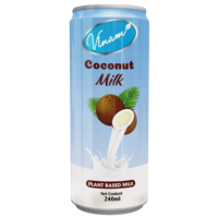 Eau de coco pétillante YOOH RTD 320ml en conserve, usine OEM/ODM du Vietnam, meilleur prix, eau potable, 30-35% de jus