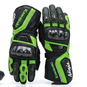Chaussures et gants de course en cuir Rawasaki Ninja pour moto, protection CE, bottes de course sur circuit, équipement de motard professionnel, durable - Product Image 2