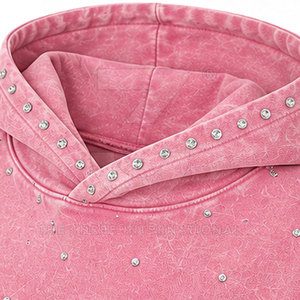 Sudaderas Personalizadas de Invierno para Mujer, 100% Algodón, con Pedrería y Logotipo Frontal, MOQ Bajo y Servicio de Muestras Disponible - Product Image 5