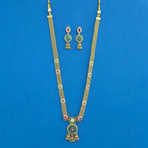 Collar Antiguo Elegante y Muy Solicitado con Baño de Oro Mate 231862 - Product Image 2