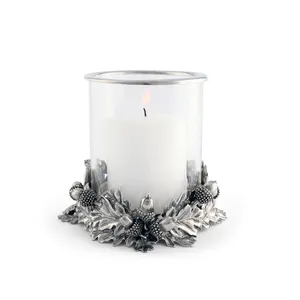 Multi Occasion Decorative Wood Round <b>Candle</b> Holder Festive Holiday <b>Gift</b> <b>Set</b> for Retail Supply and Wholesale Buyers by Zahid - Product Image 2