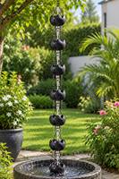 Chaîne de pluie décorative en cuivre pour gouttières, décoration extérieure de jardin, descente de pluie, chaîne de pluie en aluminium, vente en gros