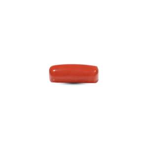 Synthetic Red Coral Oval Cabochon 4x6mm 6.45 Carat Loose Gemstone for Fine Jewelry - Product Image 3
