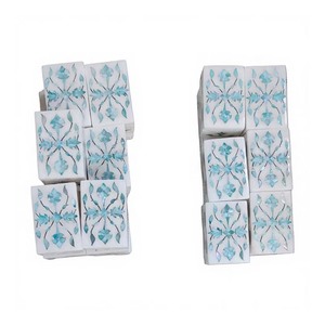 Modern Luxurious Shinning Marble Inlaid <b>Box</b> Quality Pure Natural with Mother Pearl for sweets Dry <b>Fruits</b> Gifts-Rectangle Shape - Product Image 5