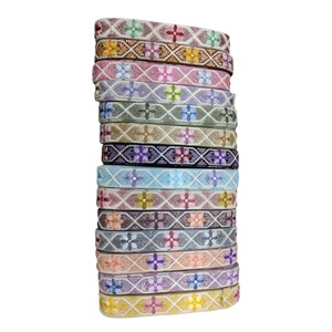 Rubans en dentelle filet faits main de haute qualité, brodés de sequins, pour robe de jarretière, prix de gros, export Inde, décoration - Product Image 1