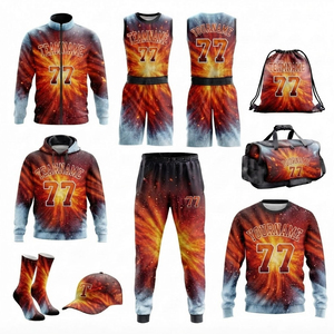 Diseña tus Propios Uniformes de Baloncesto Transpirables Estampados, Gran Venta, Nuevo Diseño, Uniforme de Baloncesto de Verano, Juego Completo - Product Image 1