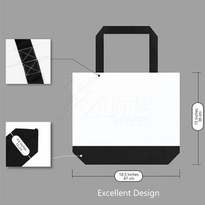 Customizable Large Capacity Sports Travel Tote Gym Bag Durable Nylon Lining <b>Adjustable</b> <b>Strap</b> for Gym Sessions Weekend Travel - Product Image 2