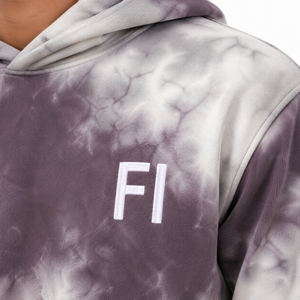 Heavyweight Tie-Dye Hoodies Set Oversized Fit Cotton French Terry Casual Sweatshirt With Pocket Front Logo <b>Tracksuit</b> Bulk orders - Product Image 5