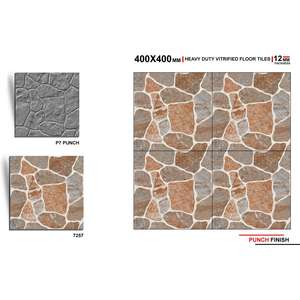 400x400mm Porcelaine Antidérapante Heavy Duty Parking Rustique Céramique 40x40cm Numérique Antidérapant 16x16 Carreaux de sol Vitrifiés Vitrifiés - Product Image 2