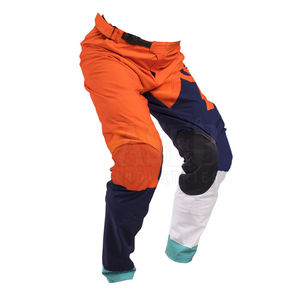 Pantalones de Motocross de Cuero para Hombre, Cintura Alta, Corte Recto, Casuales, de Algodón, con Botones, Teñido Liso, Secado Rápido y Transpirables - Product Image 1