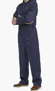 ชุดคลุมทำงานสำหรับช่างผู้ชายแบบมีฮู้ด แขนยาว สะท้อนแสง พร้อมซิป - Product Image 5