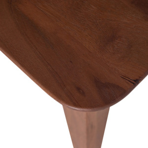 Table à manger en bois de manguier massif de style moderne du milieu du siècle, 6 places, avec pieds en bois, style européen, table en bois de manguier - Product Image 5