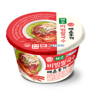 บะหมี่กึ่งสำเร็จรูปรสปูแดงเผ็ดสไตล์เกาหลี ผสมสาหร่ายทะเล บิบิมบิบิ๊ก รสชาติอร่อยและมีประโยชน์ต่อสุขภาพ - Product Image 1