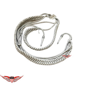 Aiguillette ชุดเดรสสายคล้องไหล่สีทองสีเขียวทองแบบถัก - Product Image 5