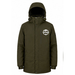 OEM Mens Winter Parka <b>Jacket</b> with Durable <b>Waterproof</b> Shell Breathable Construction Insulated Padding and Modern Streetwear Style - Product Image 1