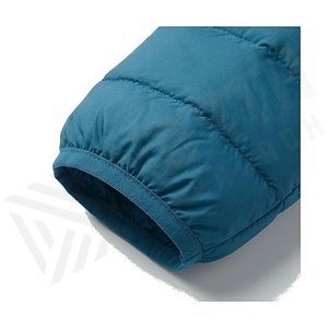 Hooded Quilted Waterproof <b>Bubble</b> Jacket Black Full Sleeve Winter Windproof Cotton Shell Knitted Fabric Polyester Filling Stand - Product Image 6