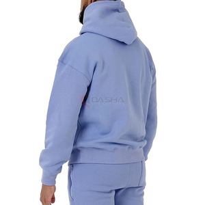 Sudadera de Hombre, Gruesa, 100% Algodón, Felpa Francesa, Hombros Caídos |   Logotipo Personalizado en Blanco Estilo Vintage |   Fabricante OEM - Product Image 5