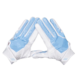 Service OEM, gants de football américain en tissu maillé personnalisés, rembourrage confortable, sensation de fraîcheur, gants d'entraînement pour équipe de football américain - Product Image 1