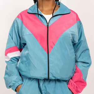 Conjunto Deportivo Cortavientos para Mujer, Estilo Urbano, Ligero, Oversize, de Nailon Liso, Precio Económico, Venta al Por Mayor, OEM - Product Image 6
