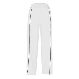 Pantalon de survêtement en molleton pour femme, taille haute, coupe droite, jambe large, taille élastique, ample, athlétique, tendance, avec poches, écologique - Product Image 5
