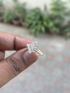 Artisan Handmade 925 Sterling <b>Silver</b> Wedding <b>Ring</b> Solid S925 <b>Plain</b> <b>Silver</b> Band Handcrafted Hammered Design At Best Price - Product Image 5