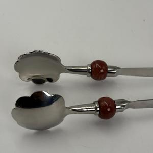 Pince de cuisine en acier inoxydable argenté, poli miroir, écologique, sans BPA, pour hommes, idéale pour la cuisson et la manipulation des aliments - Product Image 5