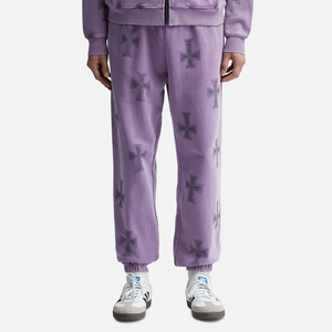 Pantalones Deportivos Morados con Pedrería para Hombre, Pantalones Casuales de Chándal con Cintura Elástica, Estilo Urbano - Product Image 6