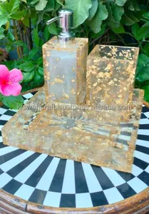 ชุดสุขภัณฑ์ห้องน้ำทำจากเรซินหินอ่อนสี่ชิ้นดีไซน์สุดคลาสสิกไม่เหมือนใครเครื่องใช้ในห้องน้ำ - Product Image 3