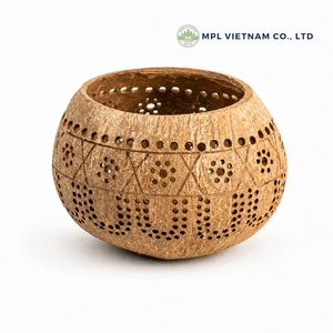 MPLVN - Tazón Redondo Hecho a Mano de Madera de Coco de 10 cm, Ecológico, Decoración del Hogar, Uso en Interiores, Día de San Valentín - Product Image 3