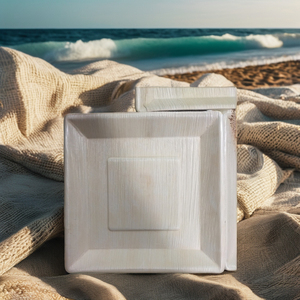 จานและจานสำหรับงานปาร์ตี้ที่ยั่งยืนจานใบปาล์มใบ Areca เป็นมิตรต่อสิ่งแวดล้อมแบบใช้แล้วทิ้งไมโครเวฟและรีไซเคิลได้ - Product Image 2