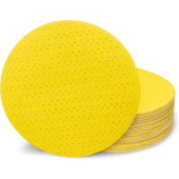 Disques de ponceuse à cloison sèche en oxyde d'aluminium de 9 pouces Grit120 avec crochet et boucle multi-trous-Outils abrasifs multi-usages
