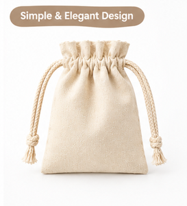 Pochette en coton personnalisée avec logo imprimé, sac en toile à cordon, sac cadeau écologique, sac à cordon uni en tissu vierge - Product Image 2