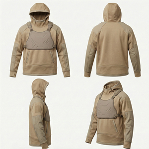 เสื้อฮู้ดดี้กันหนาวเทคโนโลยีขั้นสูงสำหรับสตรีทแวร์ ระบบโมดูลาร์ที่หน้าอก MALUZA INDUSTRIES คอลเลคชั่น Vanguard ซีรีส์ประสิทธิภาพสูง ผลิตจากผ้าฝ้าย 100% - Product Image 6