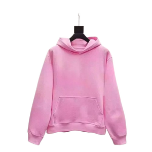 Sudadera con Capucha Rosa para Mujer, Color Sólido, Informal, con Bolsillos, Corte Regular, 100% Algodón Tejido, Transpirable, para Otoño - Product Image 1