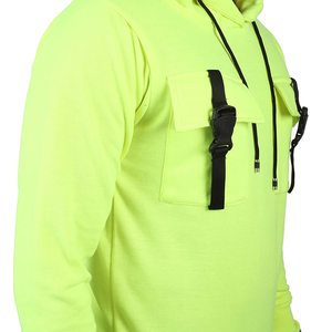 Sweat à capuche streetwear homme 2026 – Logo personnalisé, épaules tombantes, molleton épais, pull à capuche premium, vêtements de sport urbains - Product Image 3