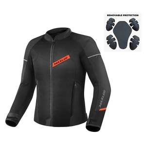 เสื้อแจ็คเก็ตมอเตอร์ไซค์สำหรับผู้ชายสำหรับฤดูร้อน พร้อมแผ่นป้องกัน CE Approved คอตั้ง ลายพิมพ์ ซับในกันน้ำแบบถอดได้ แผงตาข่ายระบายอากาศ - Product Image 1