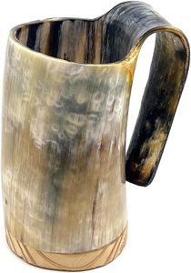 Handmade Waterproof Modern <b>Drinking</b> Horn Mug for Wedding Decoration & Gift - Product Image 3