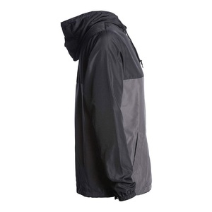 <b>Men's</b> Hooded Windproof Color Blocking Pullover <b>Jacket</b> Regular Fit Polyester Spring Casual Streetwear Style - Product Image 3