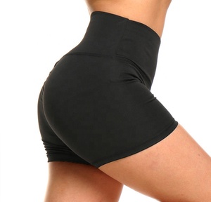 Shorts Deportivos de Cintura Media para Mujer, Corte Regular, Cintura Elástica, Secado Rápido, Marrón, Spandex/Poliéster, Transpirables, Tejido de Punto, Coloridos - Product Image 1