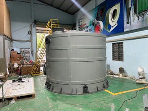 Pressure Vessel <b>Top</b> Quality Grey <b>PVC</b> Plastic Chemical Storage Equipment Grey <b>PVC</b> Storage Tanks Chemicals Water Oil Fuel Viet Nam - Product Image 2