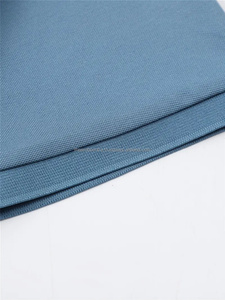 Chemise de golf décontractée pour hommes extensible coupe régulière à manches courtes haut d'été anti-rides tissu gaufré motif solide col contrasté - Product Image 3