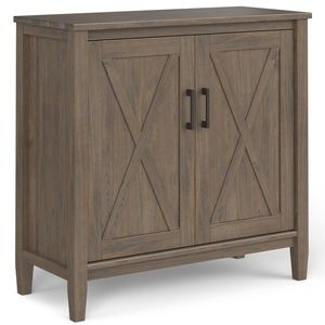 Mueble de almacenamiento bajo Smoky Brown Ela para sala de estar - Product Image 1