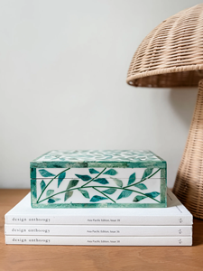 Caja de Joyería de Lujo Hecha a Mano con Incrustaciones de Hueso y Resina, Diseño Elegante para Mujer, Caja Decorativa para Guardar Joyas - Product Image 3