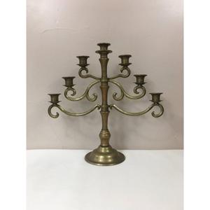Vintage Style 3 Arms Brass Candle Holder Wedding Table Decoration Candle Stand Handicrafts Decorative Antique <b>Candelabra</b> - Product Image 3