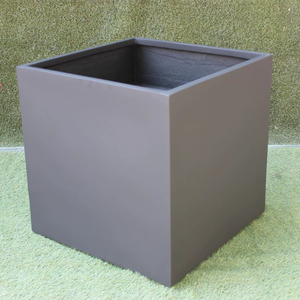 Premium FRP Square Rectangular Grey Planter for Indoor Outdoor Use Durable Fiberglass Garden Pot at Competitive Price - Product Image 1