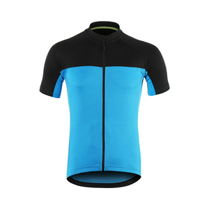 เสื้อจักรยานผู้ชายแบบสั่งทำพิเศษ แขนสั้น แห้งเร็ว สีเขียวนีออน-ดำ - Product Image 3
