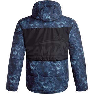 Vestes en duvet pour hommes avec fermeture éclair et capuche, style personnalisé avec logo, vestes en duvet pour hommes - Product Image 2