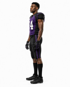 Uniforme de football américain professionnel pour hommes, personnalisable pour l'équipe, respirant, anti-humidité, protection UV, écologique, 100% - Product Image 4